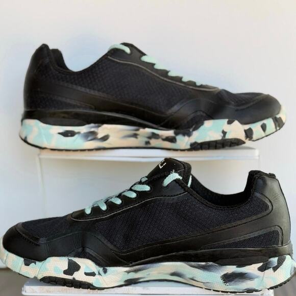 Kuru Carrera Womens 9.5 Comfort Running, Walking Sneakers Black, Sky Blue 9.5 - Picture 3 of 9